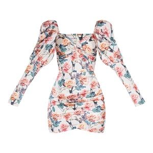 PLT floral mini dress